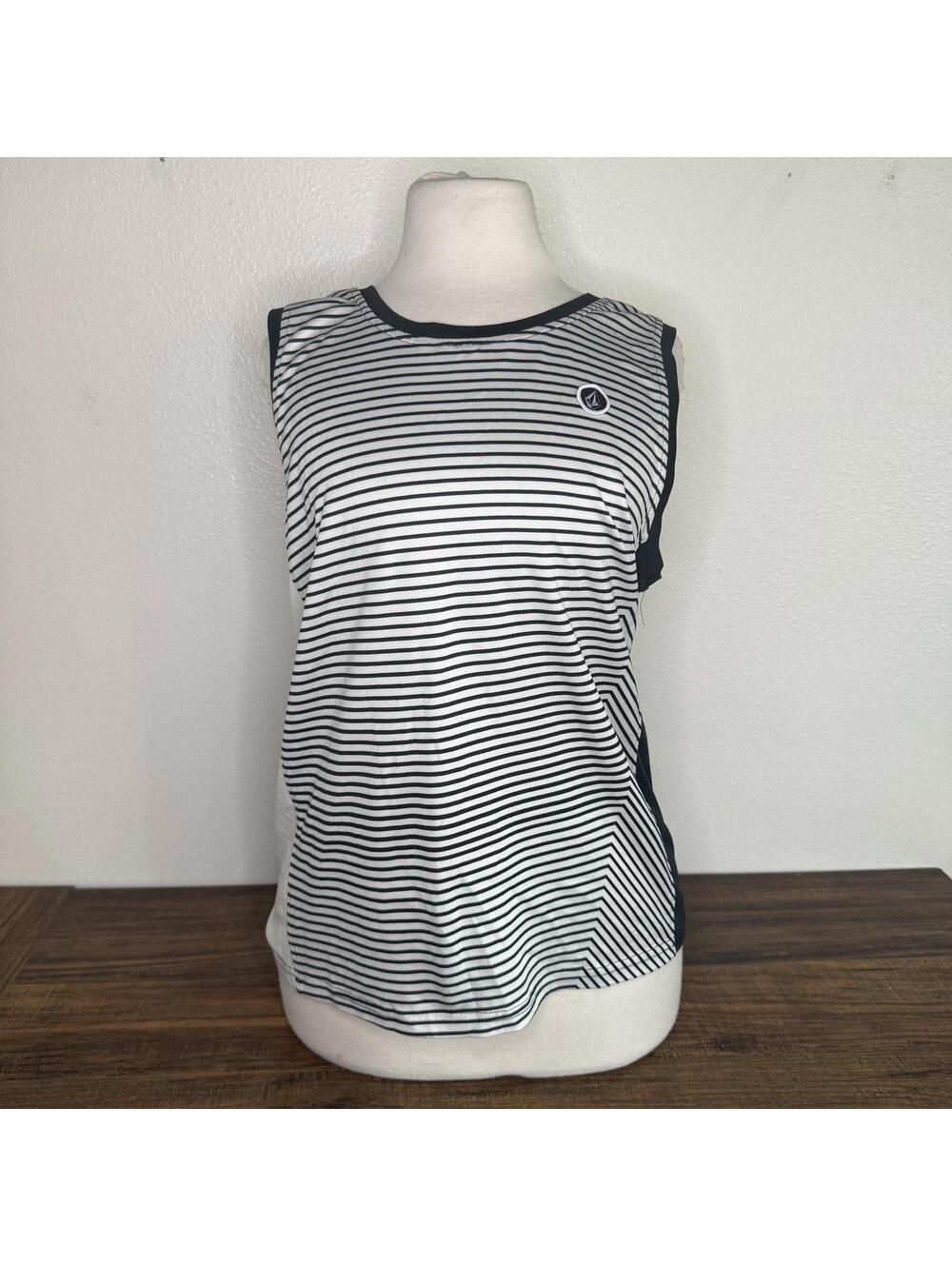 Volcom Striped Sleeveless Tank Top Size S